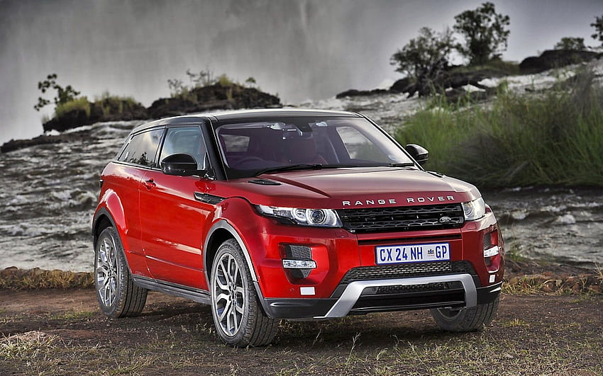 Range Rover, Land Rover, Des voitures, Chute d'eau, Voiture, SUV, Jeep, Afrique du Sud, Evoque, Ewok Fond d'écran HD