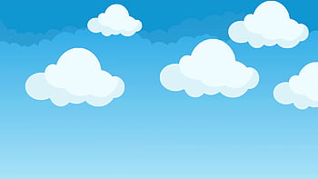 Sky clouds cartoon HD wallpapers | Pxfuel