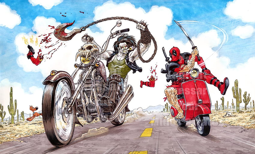 Zoom Comics Daily Comic Book - Dc Comic Lobo Bike - - Sfondo HD