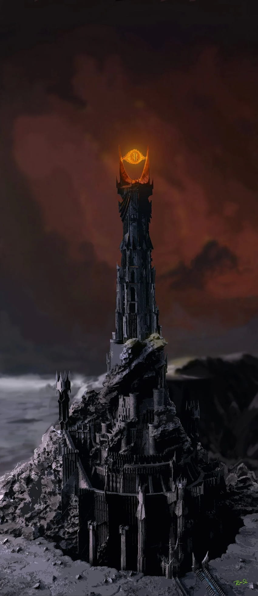 eye of sauron tower - Yahoo Search Results HD phone wallpaper