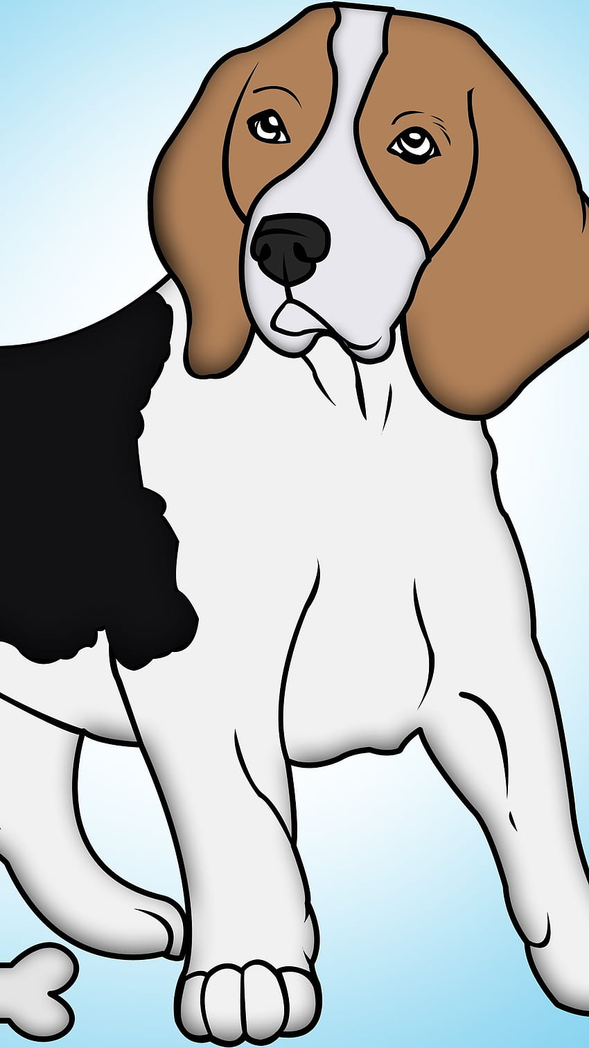 Cartoon Dog, Painting, Animal HD phone wallpaper | Pxfuel