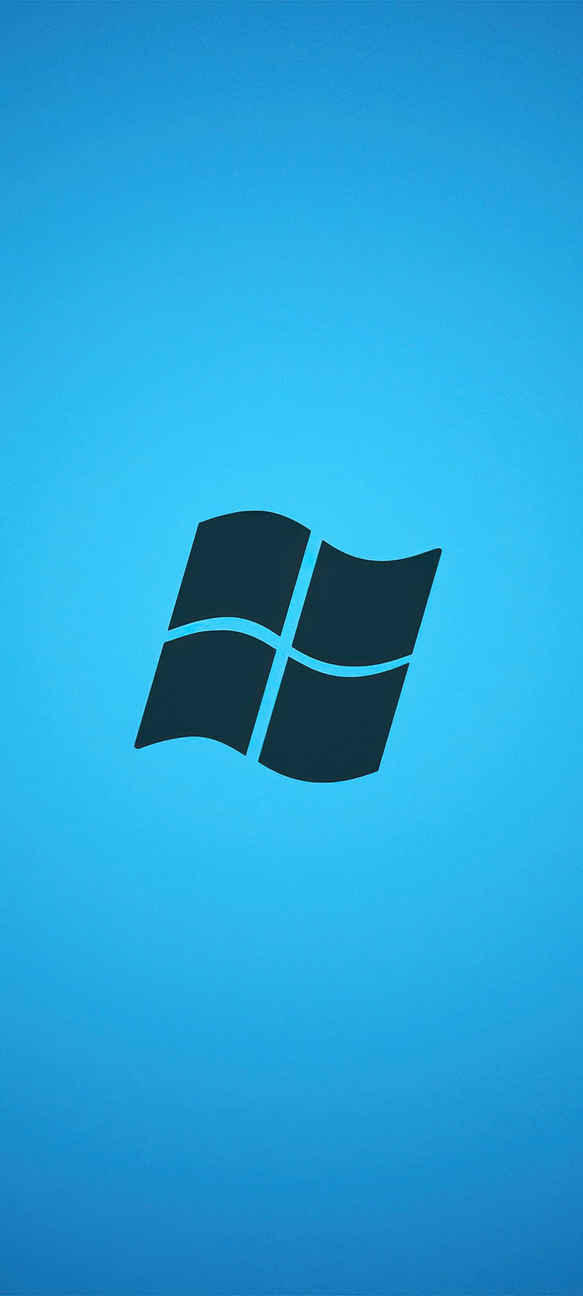 Logo Microsoft Minimal, elektryczny niebieski, niebieski, firma, technologia, okna Tapeta na telefon HD