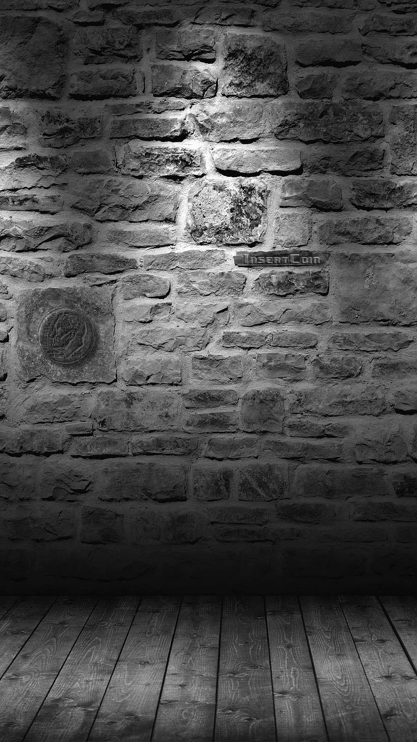 Grey Brick Wall HTC Insert Coin Android ... HD phone wallpaper
