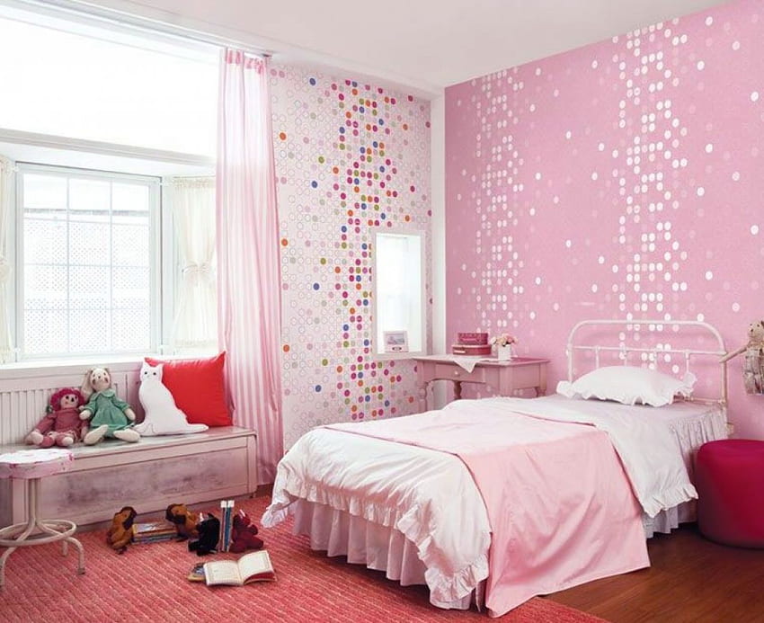 Pink for Girls Room, Pink House HD wallpaper