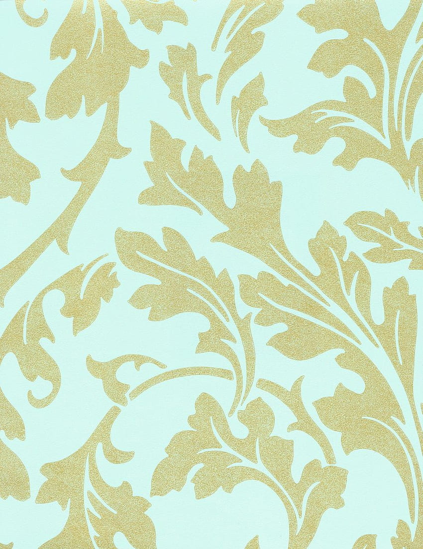 Decowunder non woven baroque turquoise gold [] for your , Mobile & Tablet. Explore Aqua and Gold . Aqua Blue Damask , Aqua for HD phone wallpaper