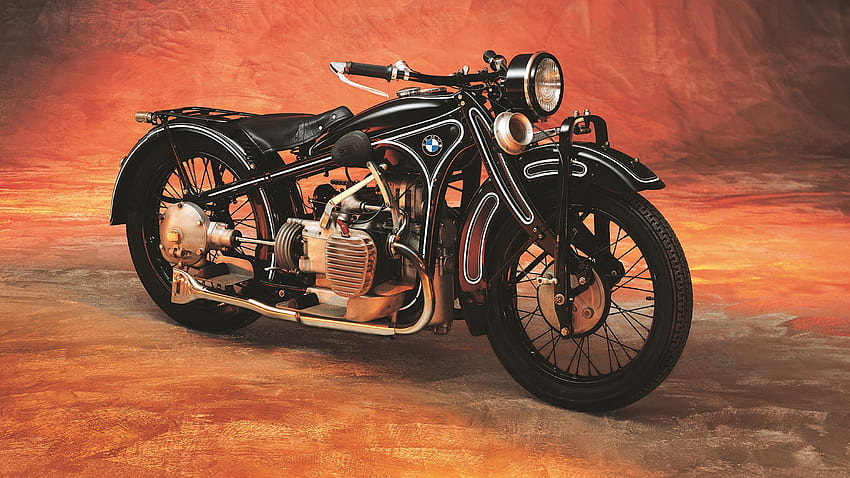 BMW Motorcycle 1929 35 R 11 Black Antique, Retro Motorcycle HD wallpaper
