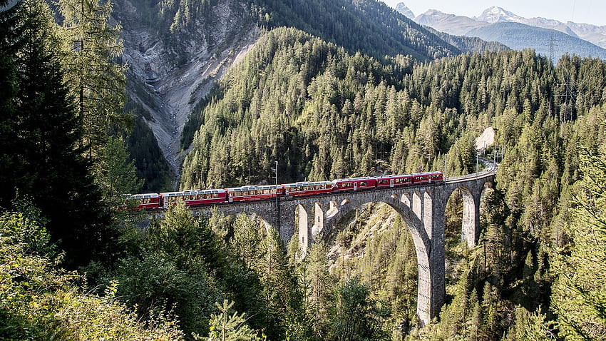 Bernina Express: Ein Führer zum Bernina Express und Tickets, Glacier Express HD-Hintergrundbild