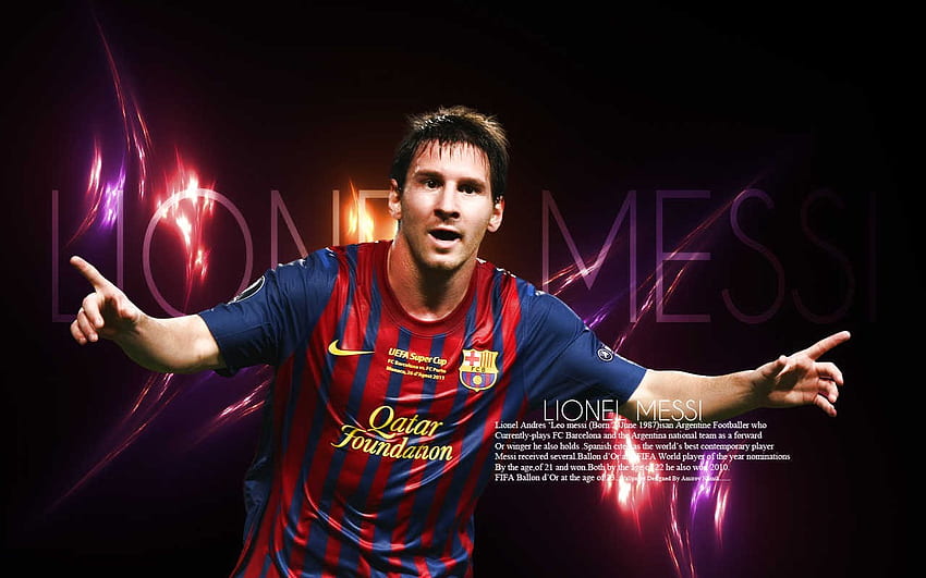 Lionel Messi Happy Birtay Quotes HD wallpaper