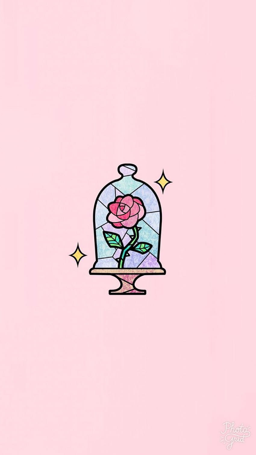 rose rosa - Night Love - Designs. Beast , iphone disney, Disney, Pink Disney HD phone wallpaper