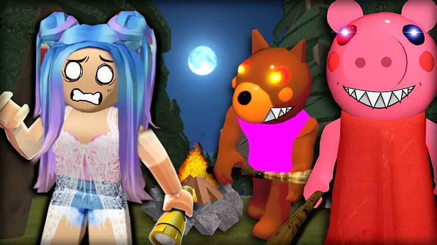 Roblox Piggy Forest Update! Piggy and Doggy Are Trying To Get Me, Cool Piggy HD wallpaper