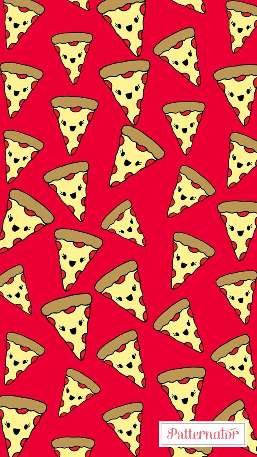 IPhone . Rot, Textil, Geschenkpapier, Muster, Pizza HD-Handy-Hintergrundbild
