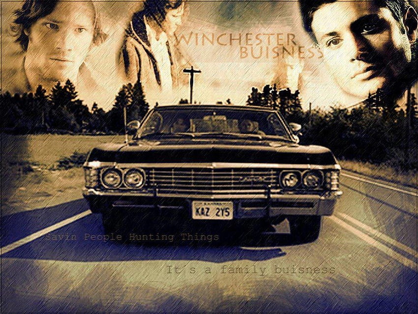 Winchester Brothers, Impala, Dean dan Sam Winchester, Supernatural Sam dan Dean, Supernatural Wallpaper HD
