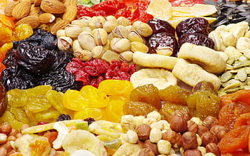Dried apricots, dates, raisins and various nuts – Nuts, Dried fruits ...
