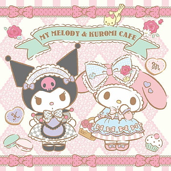 Sanrio - Kuromi & Melody in cute/kawaii outfits  Mobile wallpaper  [1080x1920] : r/SoftAesthetic