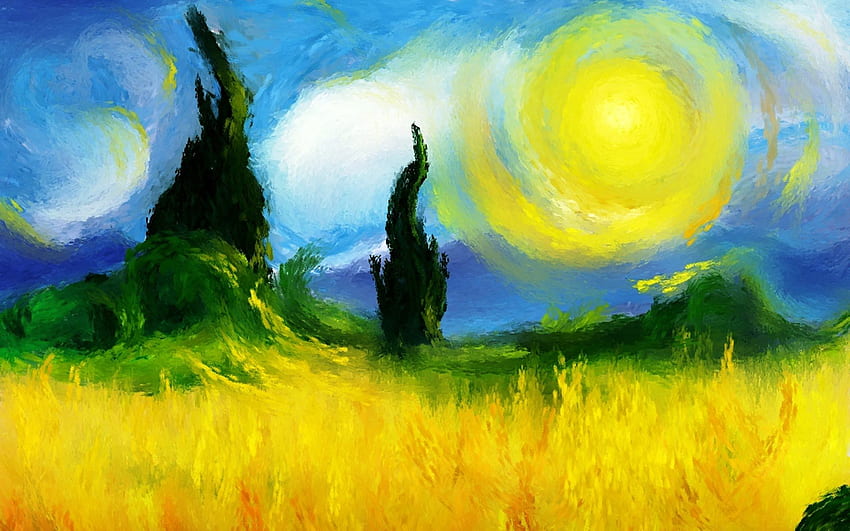 Vincent Van Gogh Painting -, Landscape Vincent Van Gogh HD wallpaper