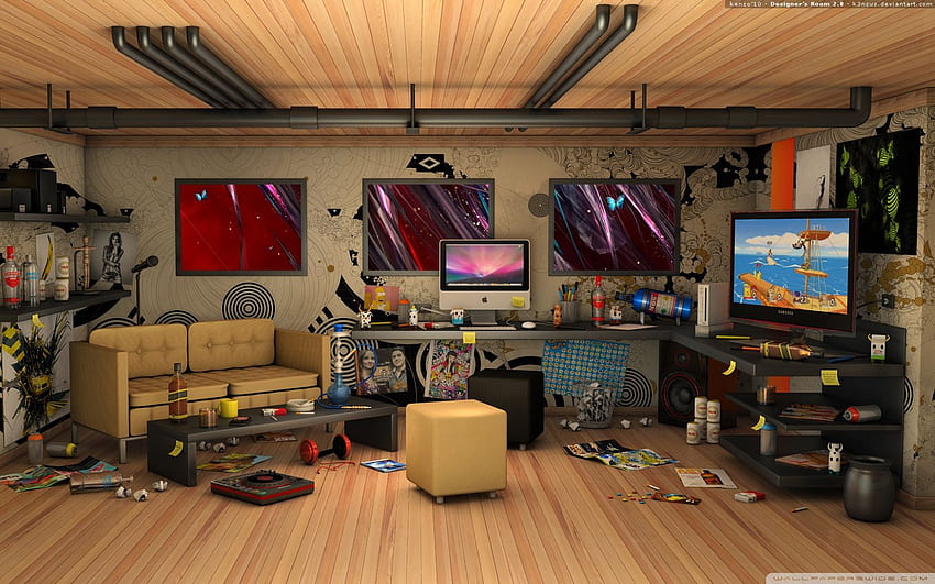 Designer's Room 3D Ultra Background for U TV : & UltraWide & Laptop : Tablet : Smartphone, Room HD wallpaper