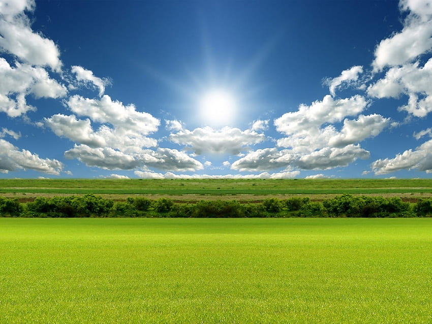 Landschaft, Felder, Wolken HD-Hintergrundbild