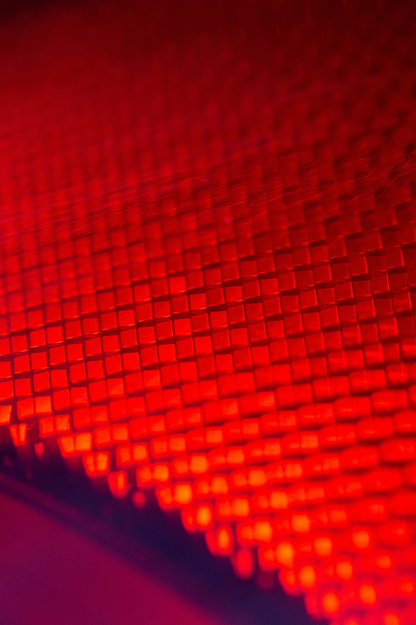 큐브, 빨간색 표면, 패턴 HD 전화 배경 화면