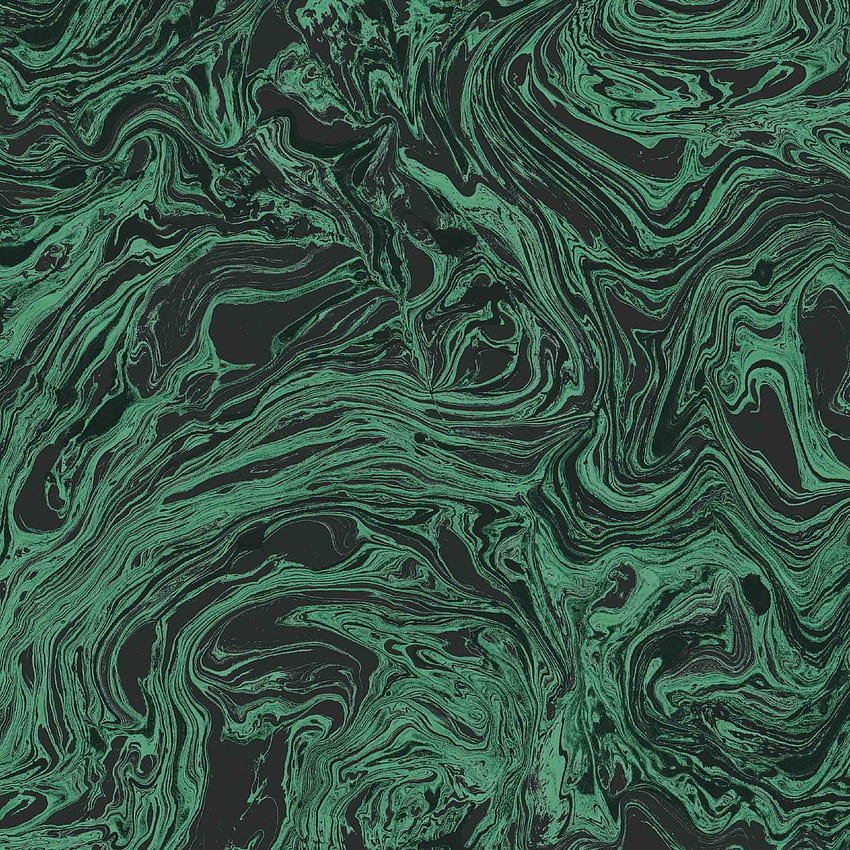 Marble Flow In Malachite by Woodchip & Magnolia HD phone wallpaper