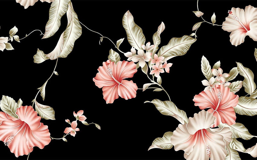 Retro Flower, Flowery Hipster HD wallpaper