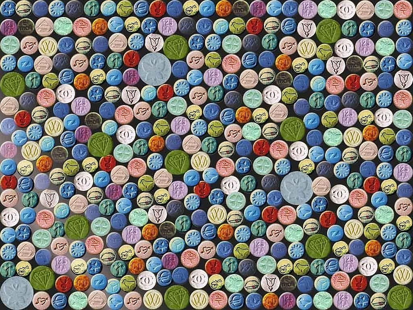Viaggio di MDMA, pillola Sfondo HD