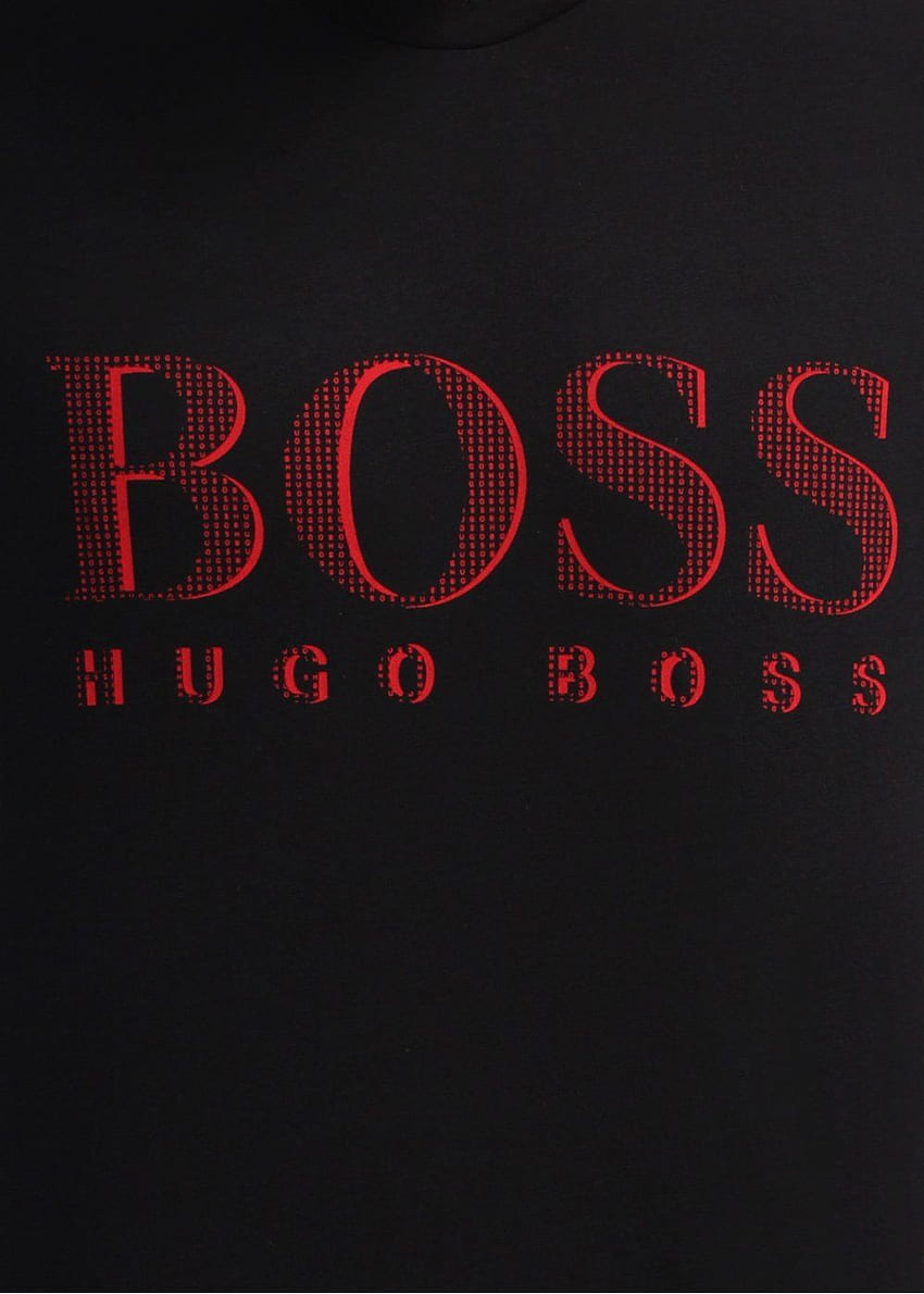 Hugo Boss Siyah Logo T Gömlek Siyah / Kırmızı HD telefon duvar kağıdı