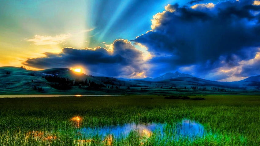 ท้องฟ้ายามเช้าในฤดูร้อน ทิวทัศน์ พระอาทิตย์ขึ้น ฤดูร้อน ตอนเช้า เมฆ ธรรมชาติ ทิวทัศน์ ท้องฟ้า วอลล์เปเปอร์ HD