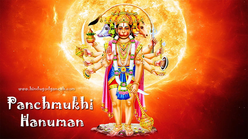 Panchmukhi Hanuman Full Size - Panchamukha Hanuman Full - - HD wallpaper