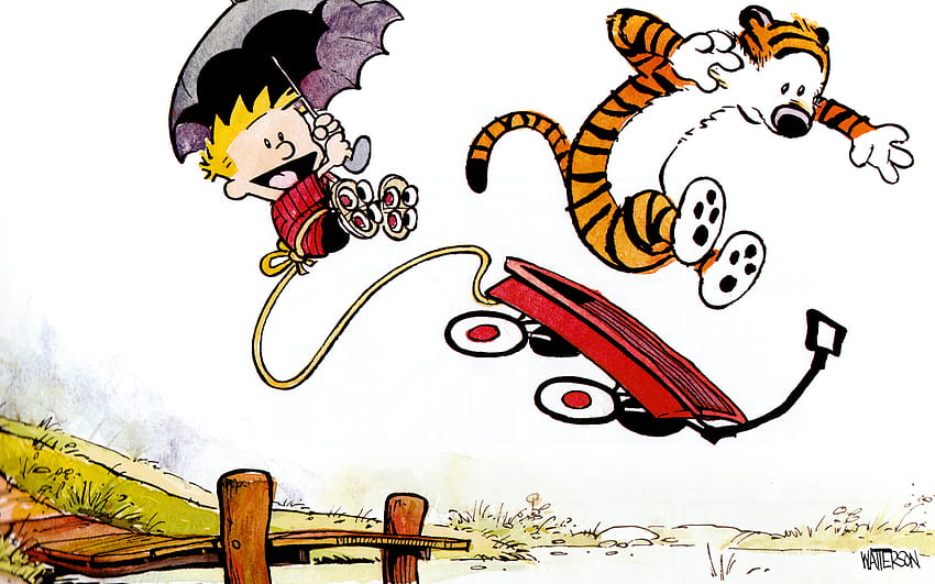 การ์ตูน - Calvin & Hobbes Hobbes (Calvin & Hobbes) Calvin (Calvin & Hobbes วอลล์เปเปอร์ HD