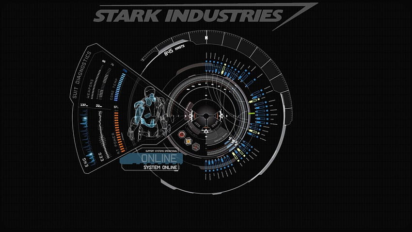 Blue Iron Man Stark Industries . HD wallpaper