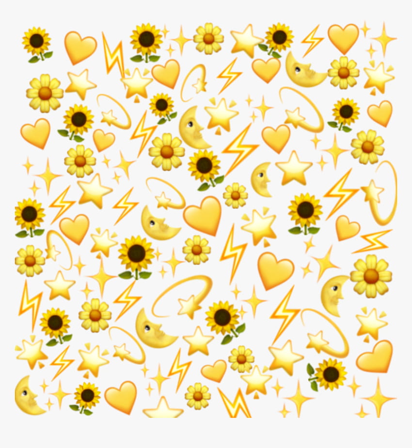 Emoji Date - Yellow Heart Emoji Background, Png , Transparent Png HD phone  wallpaper | Pxfuel