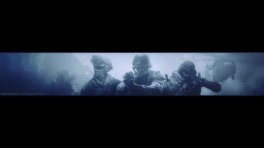 Template Banner Youtube về Call Of Duty rất ấn tượng với hình ảnh chiến tranh và vũ khí đầy mạnh mẽ. Nếu bạn đam mê game bắn súng, bạn sẽ không muốn bỏ lỡ hình ảnh này. Cùng đến để trang trí trang Youtube của bạn với mẫu Banner này.