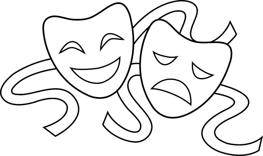 Happy And Sad Masks, Clip Art, Clip Art HD wallpaper