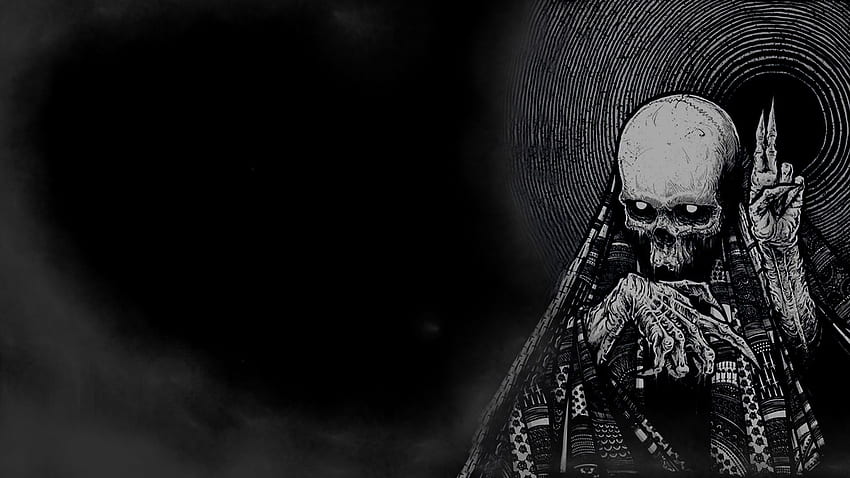 dark, Horror, Skeleton, Skull, Occult, Evil HD wallpaper