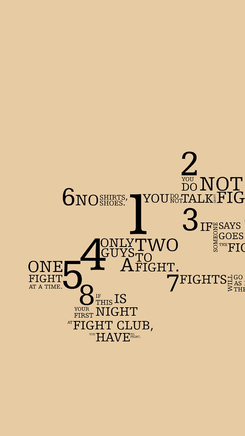 Fight Club iPhone, Fight Club Quotes HD phone wallpaper