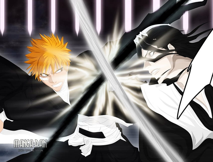 ichigo vs byakuya, bleach, anime HD wallpaper