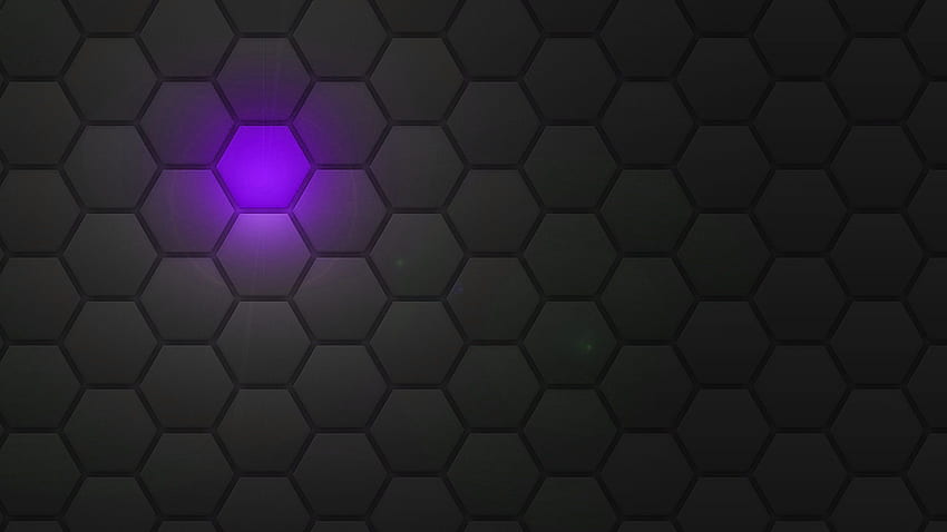 Purple, Hexagon Tech HD wallpaper