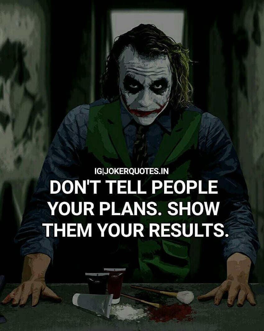 Joker Motivation -, Joker Quote HD phone wallpaper | Pxfuel