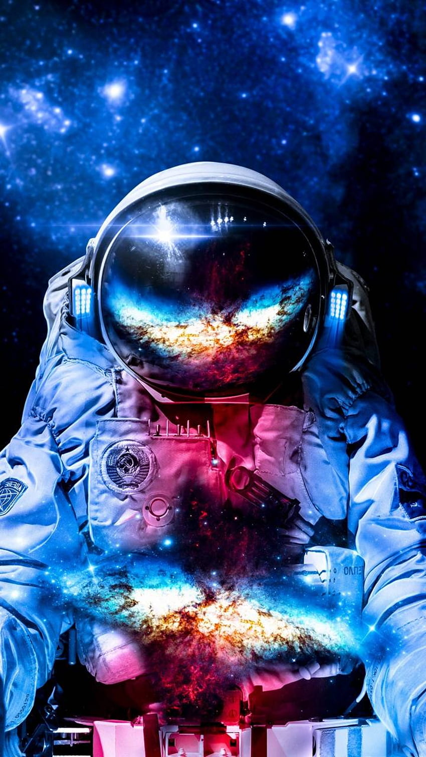 Premium Photo  One levitating astronaut in starry deep cold lonely space  beautiful stylish desktop wallpaper sun warm and cold shades high  resolution cartoon pink poster picture world futuristic universeai