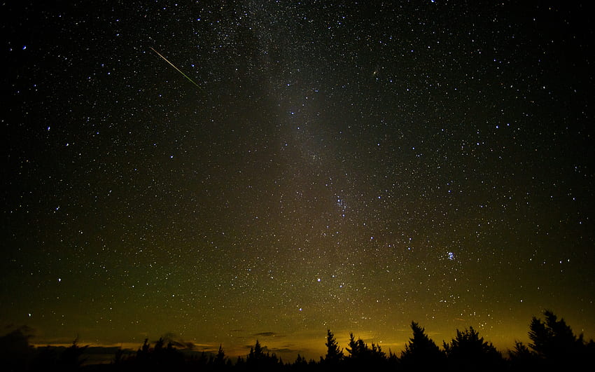 Perseide Cometa, spazio, stelle, perseide, cometa, cielo Sfondo HD