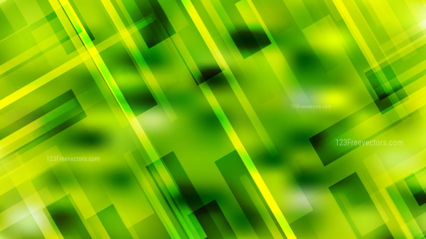 Lime Green Modern Geometric Shapes Background HD wallpaper