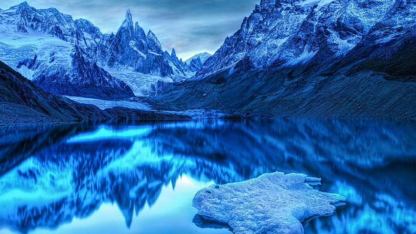 자연 알래스카 장면 겨울 자연, 알래스카 풍경 HD 월페이퍼
