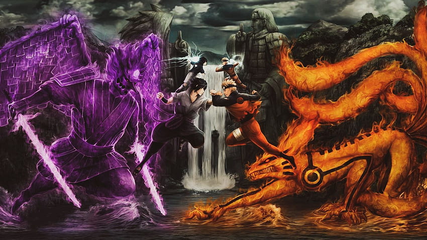 Naruto VS sasuke pc, Cool Naruto vs Sasuke HD wallpaper