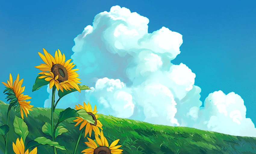 britt on Twitter. Landscape , Anime background, Anime scenery, Studio Ghibli Nature HD wallpaper