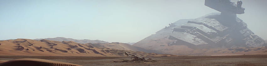 Request this stitched together panorama of Jakku - 3440 x 1440? : HD wallpaper