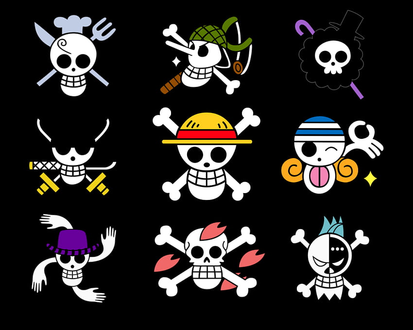 One Piece Pirate Flag Collection . 해 볼 만한 HD wallpaper