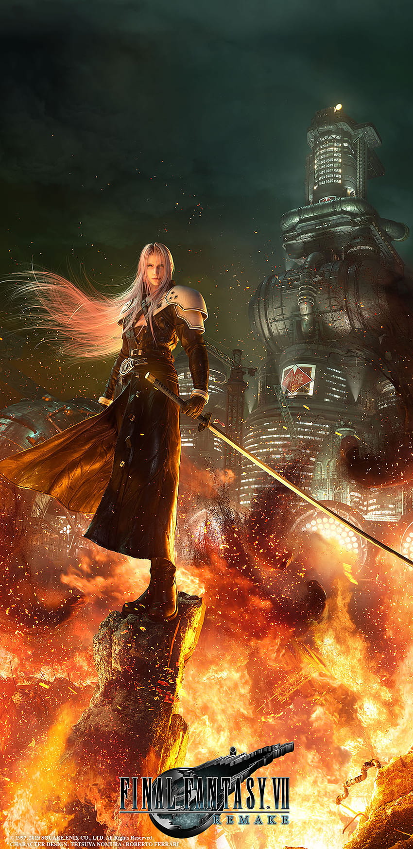 Ff7 Remake Sephiroth HD-Handy-Hintergrundbild
