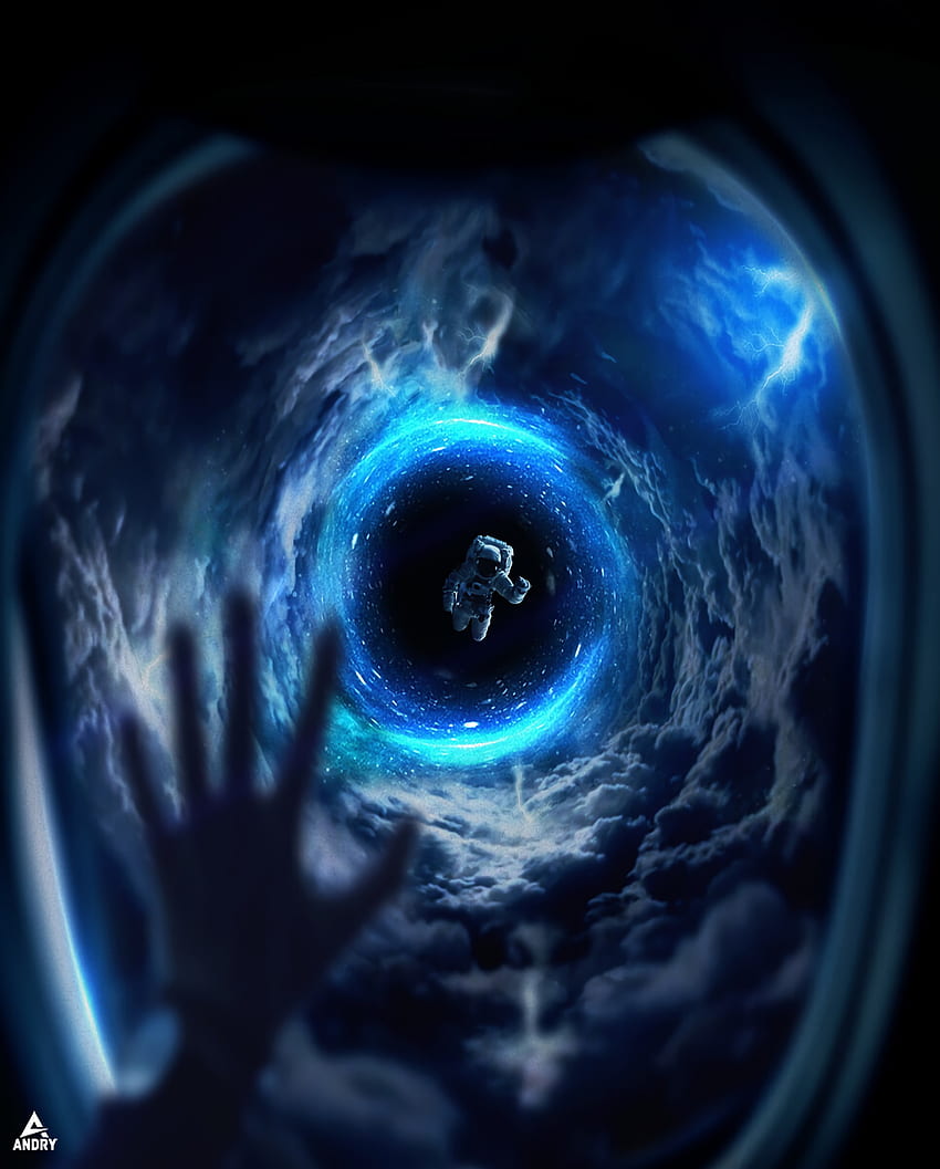 Universe, Hand, Porthole, Cosmonaut, Open Space HD phone wallpaper