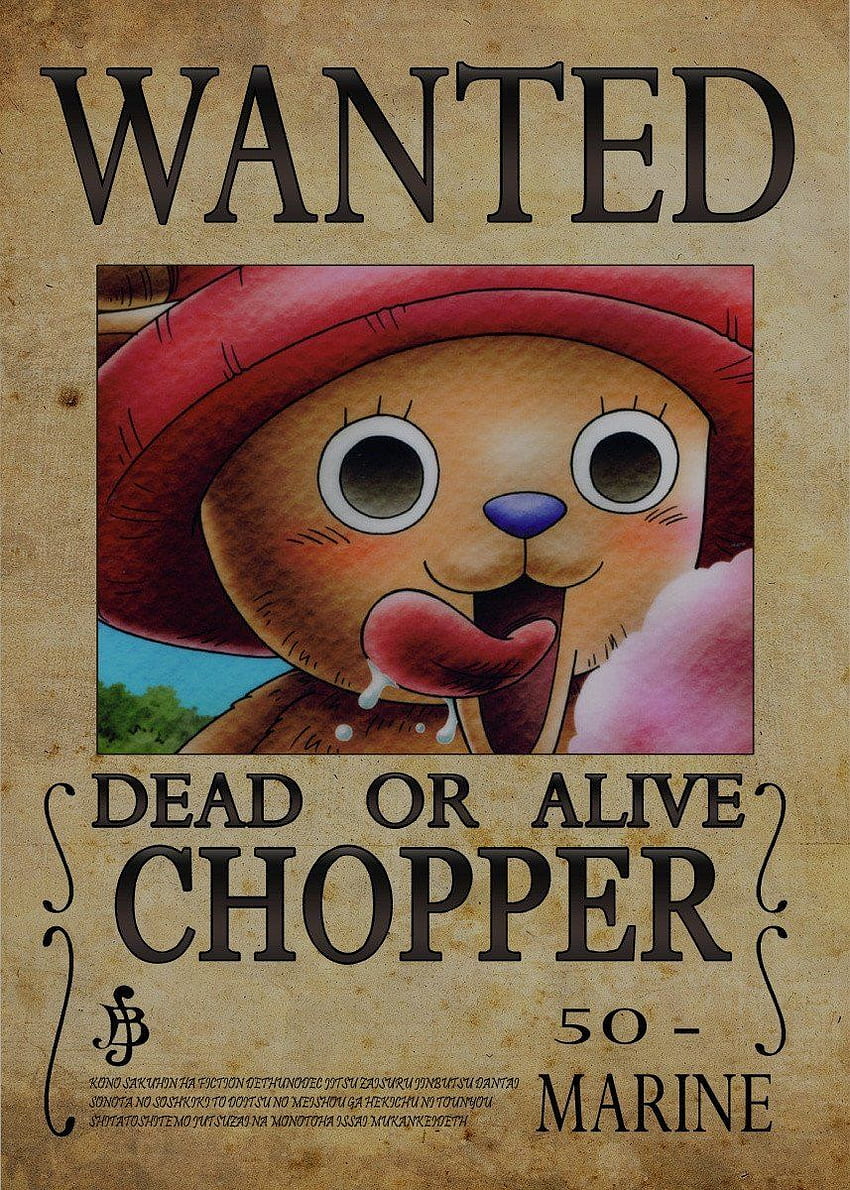 Tek parça aranıyor poster fikirleri. tek parça, tek parça ödüller, tek parça anime, Chopper Bounty HD telefon duvar kağıdı