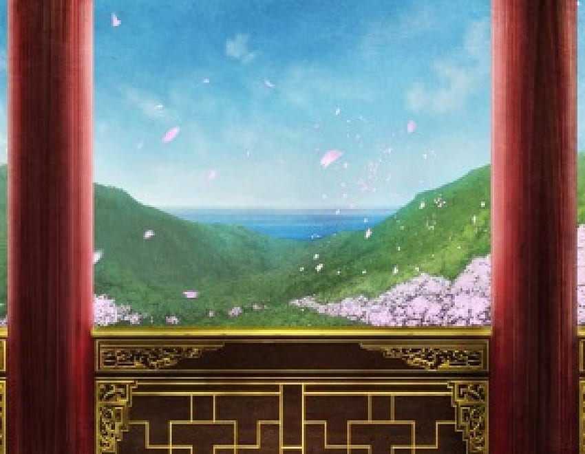 Spring Scenery, scenery, cg, sakura, cherry blossom, game, spring, oriental HD wallpaper
